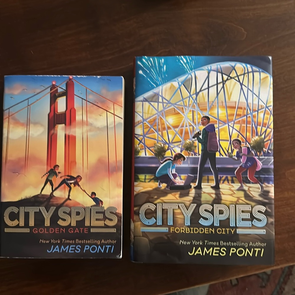 Kids chapter books City Spies (Golden Gate and Forbidden City) great condition